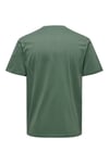 Onsmax % 100 Pamuk Regular Fit Bisiklet Yaka Erkek T Shirt 22025208 YEŞİL