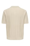Onsthıjs Çizgili Regular Fit Kısa Kollu Erkek Polo Yaka T Shirt 22036558 BEJ
