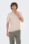 Onswyler Normal Kalıp Düğmeli Erkek Polo Yaka T Shirt 22022219 TAŞ
