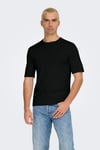 Onswyler Regular Fit Bisiklet Yaka Erkek T Shirt 22022928 SİYAH