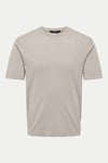 Onswyler Regular Fit Bisiklet Yaka Erkek T Shirt 22022928 AÇIK BEJ
