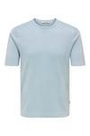 Onswyler Regular Fit Bisiklet Yaka Erkek T Shirt 22022928 AÇIK MAVİ
