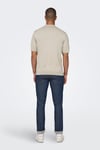 Onswyler Regular Fit Yarım Fermuarlı Erkek Polo Yaka T Shirt 22028606 AÇIK BEJ