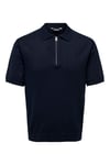 Onswyler Regular Fit Yarım Fermuarlı Erkek Polo Yaka T Shirt 22028606 KOYU LACIVERT