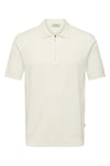Onswyler Regular Fit Yarım Fermuarlı Erkek Polo Yaka T Shirt 22028606 EKRU