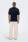 Onswyler Regular Fit Yarım Fermuarlı Erkek Polo Yaka T Shirt 22028606 KOYU LACIVERT