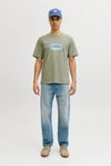 Originals Jorcatskills Pamuklu Regular Fit Bisiklet Yaka Erkek T Shirt 12297891 AÇIK YEŞİL