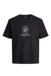 Originals Jordia Baskılı Pamuklu Relaxed Fit Bisiklet Yaka Erkek T Shirt 12286609 SİYAH
