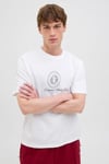 Originals Jordia Baskılı Pamuklu Relaxed Fit Bisiklet Yaka Erkek T Shirt 12286609 BEYAZ