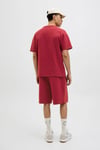 Originals Jordia Baskılı Pamuklu Relaxed Fit Bisiklet Yaka Erkek T Shirt 12286609 BORDO