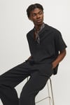 Originals Jorluke Pamuklu Relaxed Fit Kısa Kollu Poplin Erkek Gömlek 12255781 SİYAH