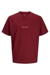 Originals Jornorrebro % 100 Pamuk Relaxed Fit Bisiklet Yaka Erkek T Shirt 12282892 BORDO