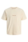 Originals Jornorrebro % 100 Pamuk Relaxed Fit Bisiklet Yaka Erkek T Shirt 12282892 KREM