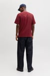Originals Jornorrebro % 100 Pamuk Relaxed Fit Bisiklet Yaka Erkek T Shirt 12282892 BORDO