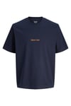 Originals Jornorrebro % 100 Pamuk Relaxed Fit Bisiklet Yaka Erkek T Shirt 12282892 LACİVERT