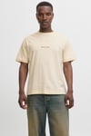 Originals Jornorrebro % 100 Pamuk Relaxed Fit Bisiklet Yaka Erkek T Shirt 12282892 KREM