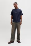 Originals Jornorrebro % 100 Pamuk Relaxed Fit Bisiklet Yaka Erkek T Shirt 12282892 LACİVERT