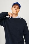 Originals Jorollie Yün Karışımlı Relaxed Fit Bisiklet Yaka Örme Erkek Kazak 12215468 KOYU LACIVERT