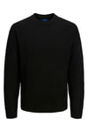 Originals Jorollie Yün Karışımlı Relaxed Fit Bisiklet Yaka Örme Erkek Kazak 12215468 SİYAH