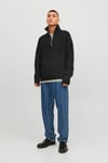 Originals Jorollie Yün Karışımlı Relaxed Fit Dik Yaka Erkek Kazak 12241817 SİYAH
