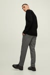 Originals Jorollie Yün Karışımlı Relaxed Fit Bisiklet Yaka Örme Erkek Kazak 12215468 SİYAH