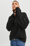 Originals Jorollie Yün Karışımlı Relaxed Fit Dik Yaka Erkek Kazak 12241817 SİYAH