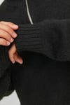 Originals Jorollie Yün Karışımlı Relaxed Fit Dik Yaka Erkek Kazak 12241817 SİYAH