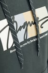 Originals Jorportland Pamuk Karışımlı Regular Fit Kapüşonlu Erkek Sweat 12262421 KOYU YEŞİL