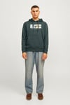 Originals Jorportland Pamuk Karışımlı Regular Fit Kapüşonlu Erkek Sweat 12262421 KOYU YEŞİL