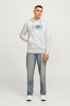 Originals Jorportland Pamuk Karışımlı Regular Fit Kapüşonlu Erkek Sweat 12262421 AÇIK GRİ