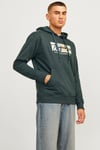 Originals Jorportland Pamuk Karışımlı Regular Fit Kapüşonlu Erkek Sweat 12262421 KOYU YEŞİL