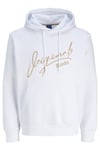Originals Jorsignature Pamuklu Relaxed Fit Kapüşonlu Baskılı Erkek Sweat 12281990 BEYAZ