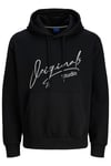 Originals Jorsignature Pamuklu Relaxed Fit Kapüşonlu Baskılı Erkek Sweat 12281990 SİYAH