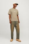 Originals Jorvesterbro Pamuklu Bisiklet Yaka Relaxed Fit Erkek T Shirt 12240121 VİZON