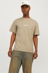 Originals Jorvesterbro Pamuklu Bisiklet Yaka Relaxed Fit Erkek T Shirt 12240121 VİZON