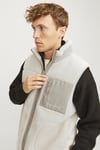 Originals Jorvesterbro Regular Fit Dik Yaka Fermuarlı Erkek Yelek 12260453 KREM