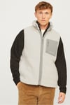 Originals Jorvesterbro Regular Fit Dik Yaka Fermuarlı Erkek Yelek 12260453 KREM