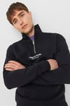 Originals Jorvesterbro Yarım Fermuarlı Relaxed Fit Erkek Sweat 12241777 SİYAH
