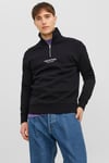 Originals Jorvesterbro Yarım Fermuarlı Relaxed Fit Erkek Sweat 12241777 SİYAH