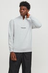Originals Jorvesterbro Yarım Fermuarlı Relaxed Fit Erkek Sweat 12241777 AÇIK GRİ