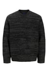 Originals Jorwinter Relaxed Fit Bisiklet Yaka Kırçıllı Erkek Kazak 12277985 SİYAH