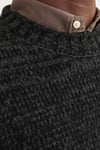Originals Jorwinter Relaxed Fit Bisiklet Yaka Kırçıllı Erkek Kazak 12277985 SİYAH