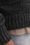 Originals Jorwinter Relaxed Fit Bisiklet Yaka Kırçıllı Erkek Kazak 12277985 SİYAH