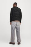 Originals Jorwinter Relaxed Fit Bisiklet Yaka Kırçıllı Erkek Kazak 12277985 SİYAH