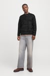 Originals Jorwinter Relaxed Fit Bisiklet Yaka Kırçıllı Erkek Kazak 12277985 SİYAH