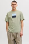 Originals Logolu Pamuklu Regular Fit Bisiklet Yaka Erkek T Shirt 12290856 AÇIK YEŞİL