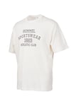 Oversize % 100 Pamuk Bisiklet Yaka Erkek T Shirt 912433-9157 EKRU