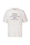 Oversize % 100 Pamuk Bisiklet Yaka Erkek T Shirt 912433-9157 EKRU