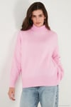 Oversize Fit Balıkçı Yaka Yumuşak Dokulu 2'li Paket Triko Kadın Kazak 680KZ00469S2 Şeker Pembe-Taş