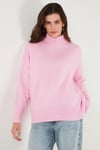 Oversize Fit Balıkçı Yaka Yumuşak Dokulu 2'li Paket Triko Kadın Kazak 680KZ00469S2 Şeker Pembe-Taş